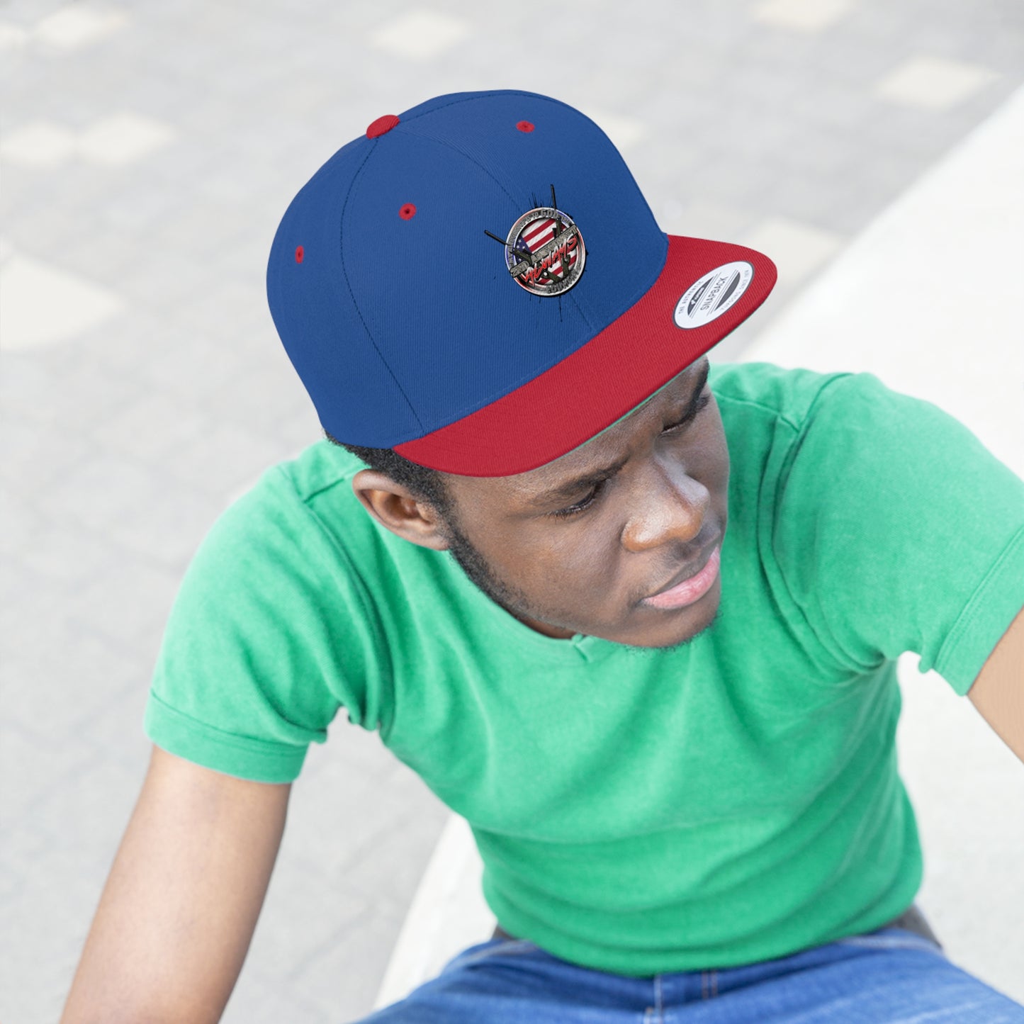 God 1st Country 2nd flat bill hats