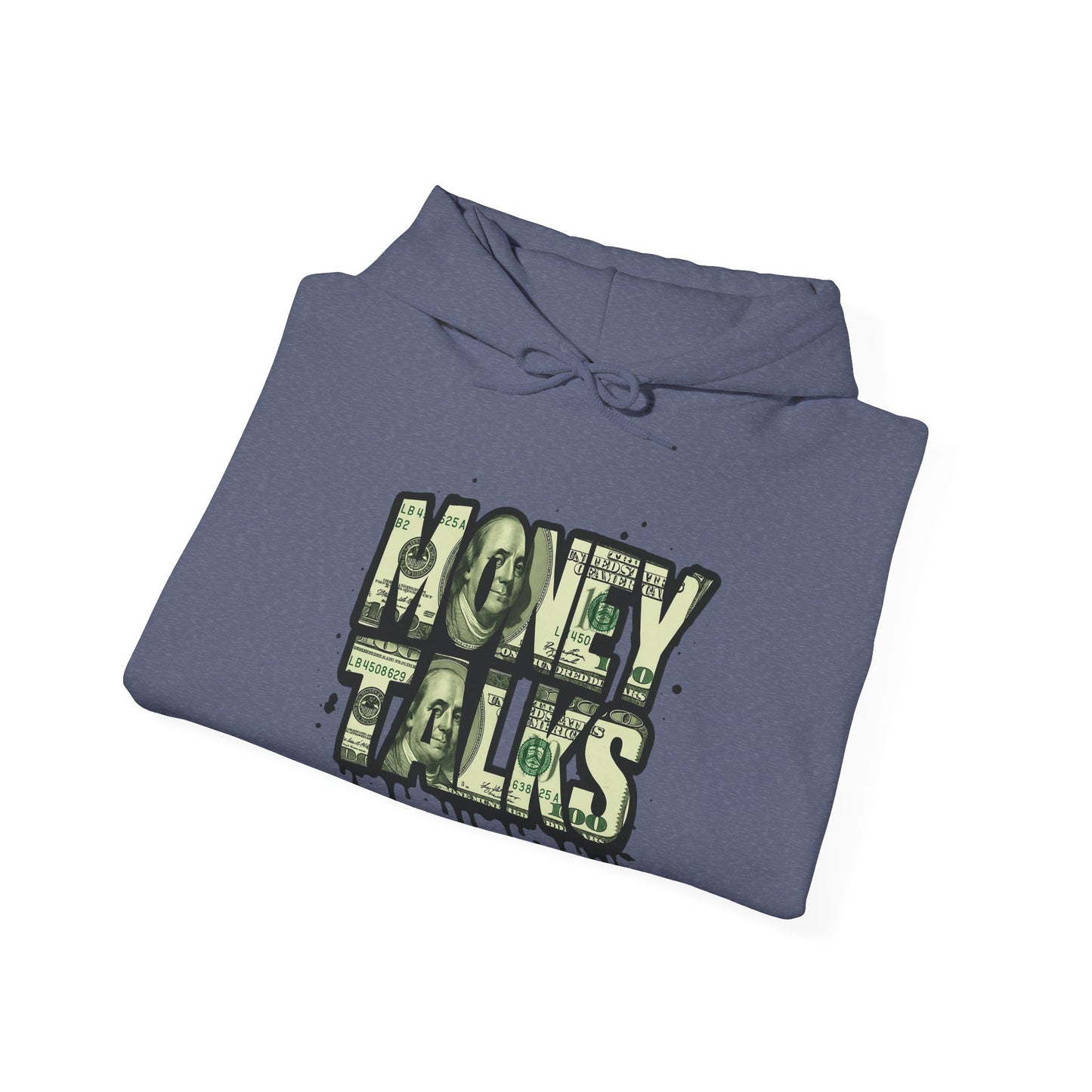Hoodie — 'Money Talks' Graffiti Streetwear Pullover