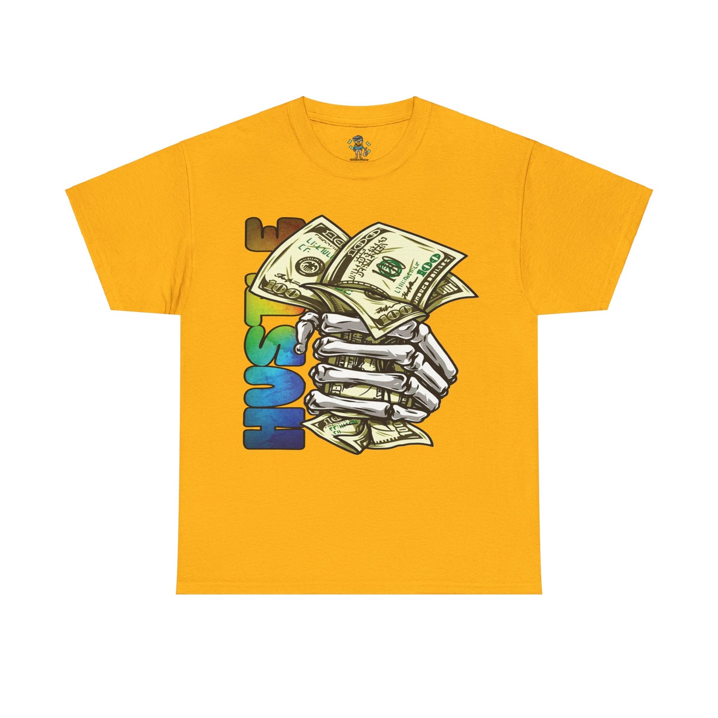 Hustle Cotton Tee - Motivational Graphic Shirt