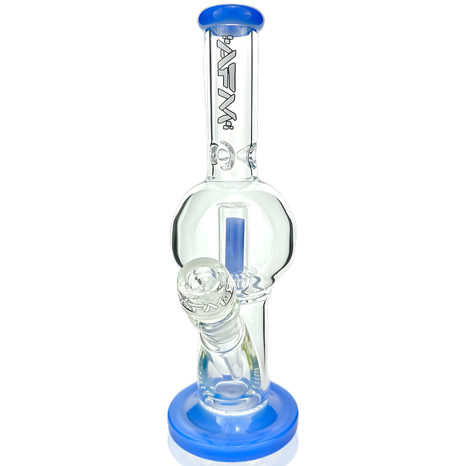 10" AFM Bubble Glass Straight Tube Bong