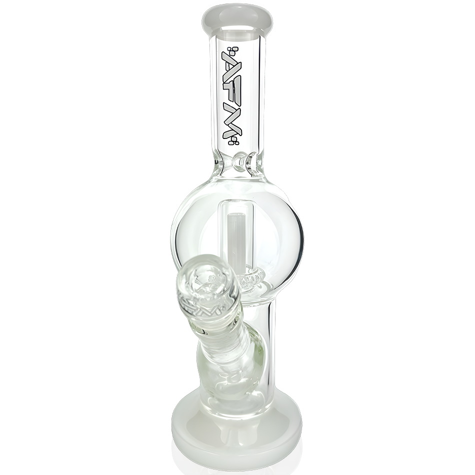 10" AFM Bubble Glass Straight Tube Bong