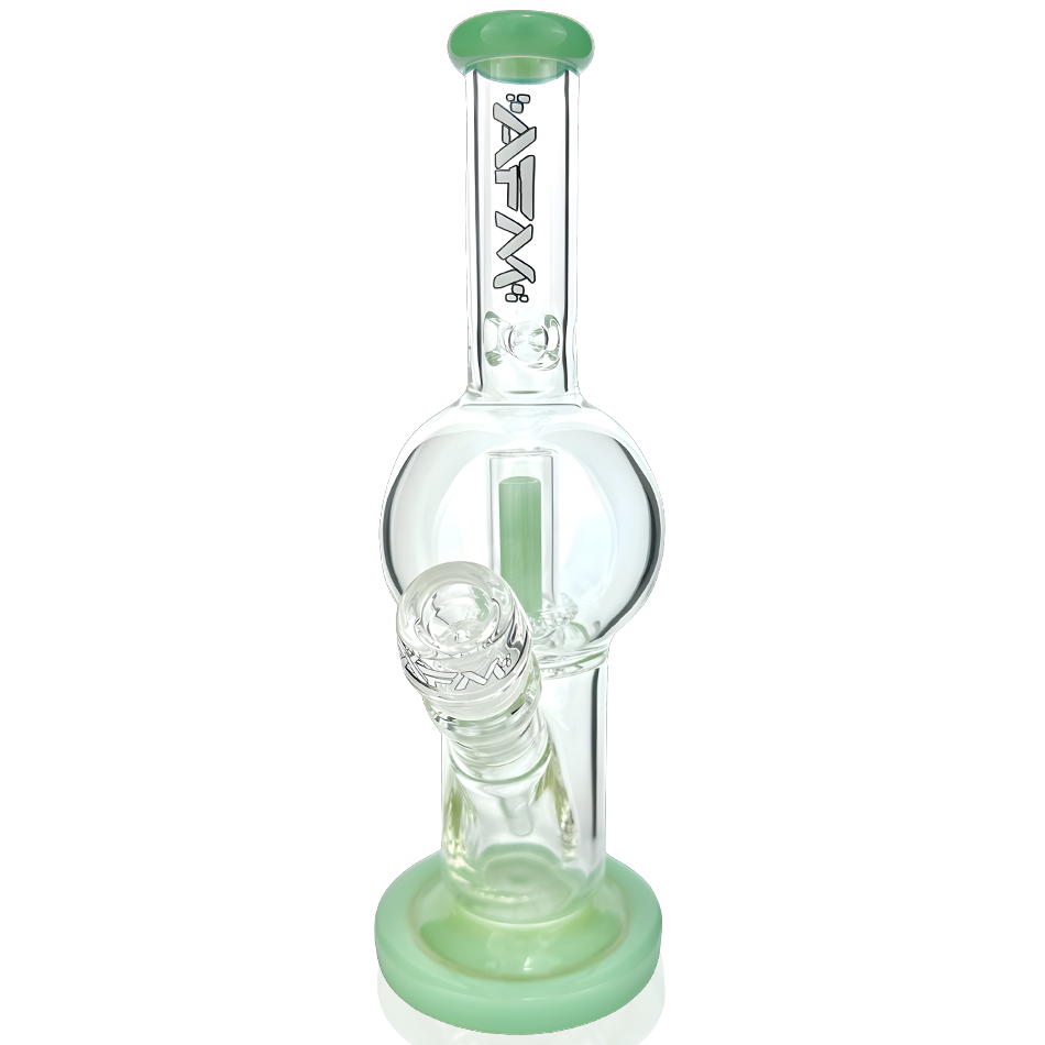 10" AFM Bubble Glass Straight Tube Bong