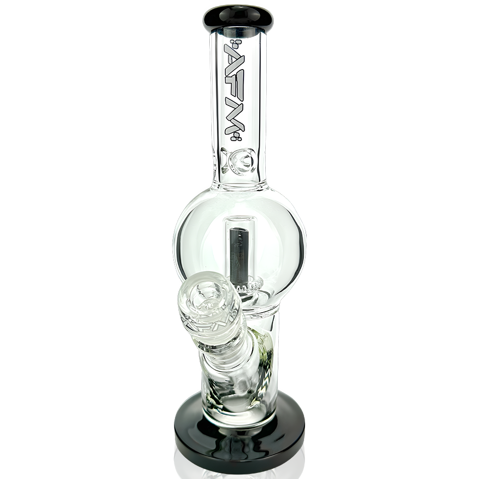 10" AFM Bubble Glass Straight Tube Bong