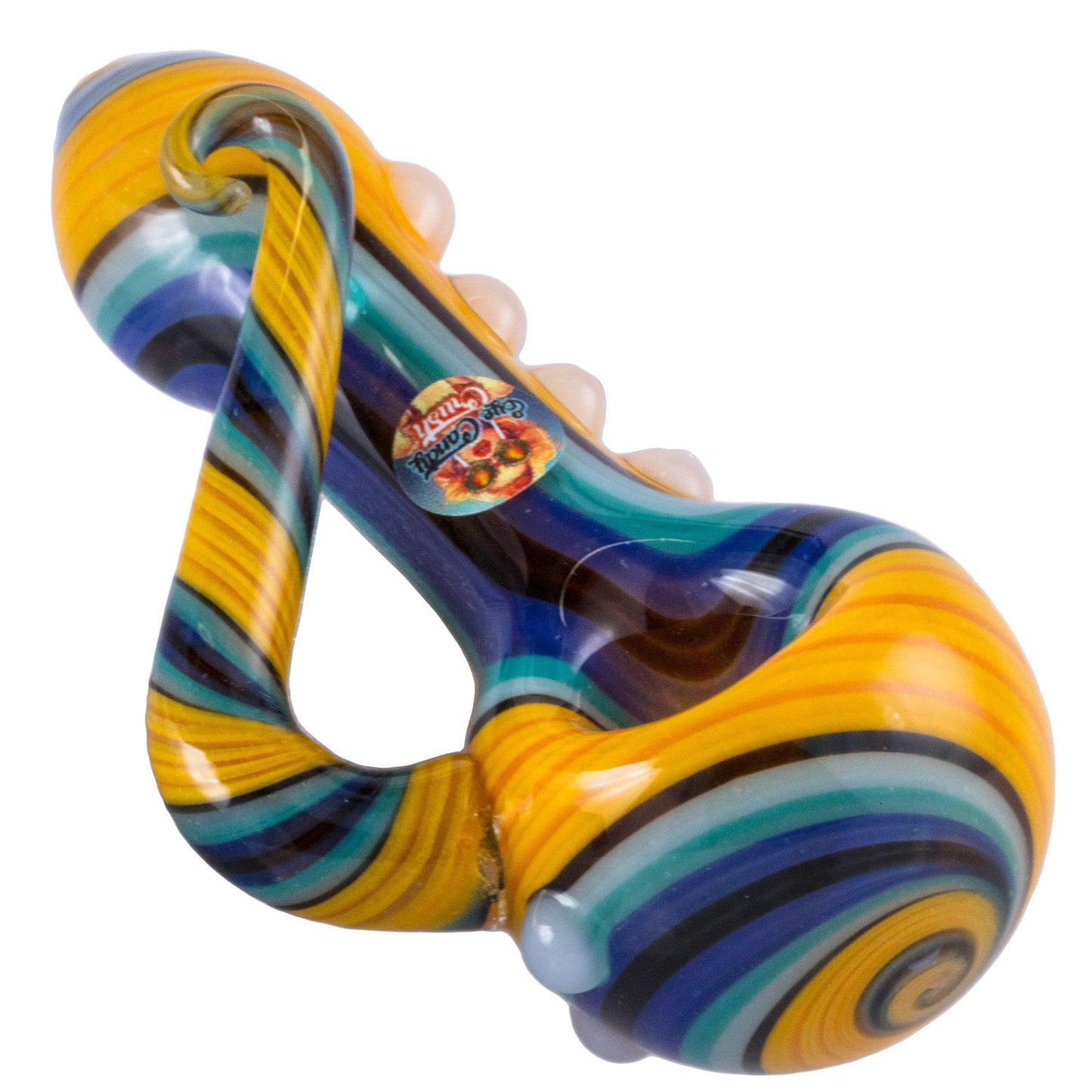 Crush Eye Candy Crayon Tusk Hand Pipe - Carbureted Glass, Various Colors