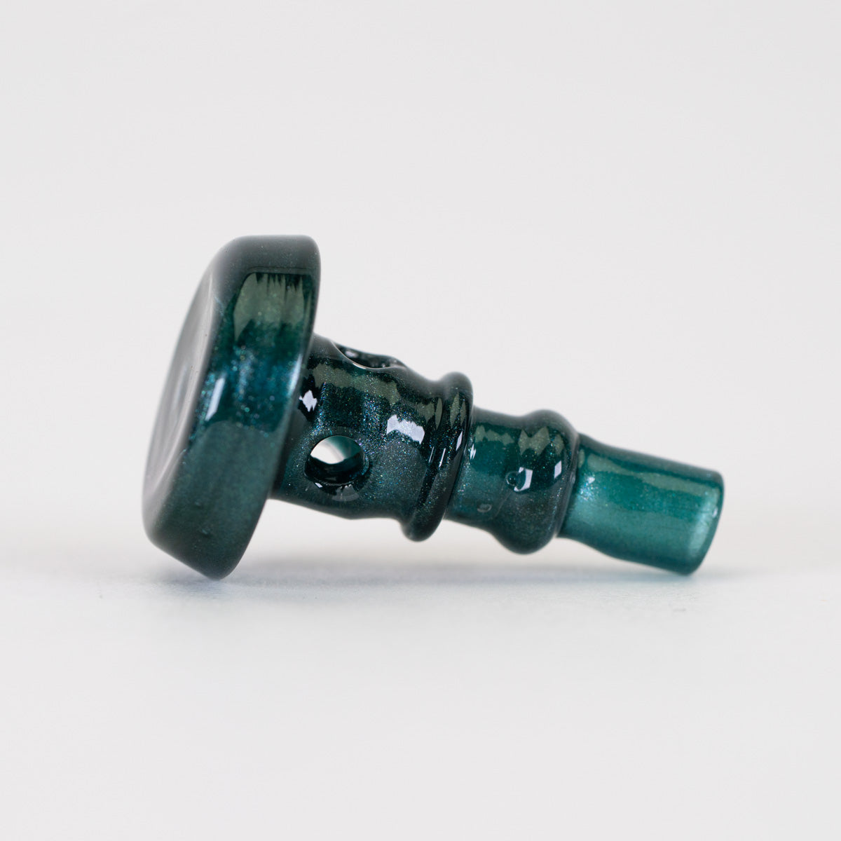 Empire Glassworks PuffCo Peak Pro 3D XL Chamber Glass Joystick Cap - Blue Lagoon