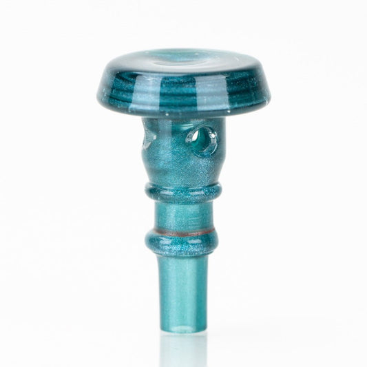 Empire Glassworks PuffCo Peak Pro 3D XL Chamber Glass Joystick Cap - Blue Lagoon