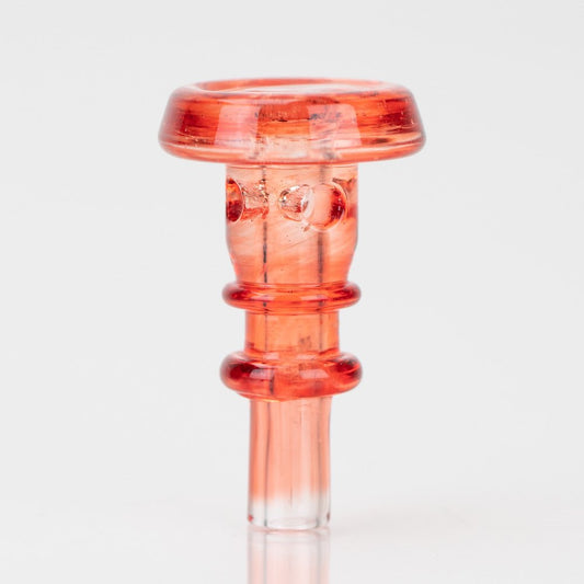 Empire Glassworks PuffCo Peak Pro 3D XL Chamber Glass Joystick Cap - Transluscent Red