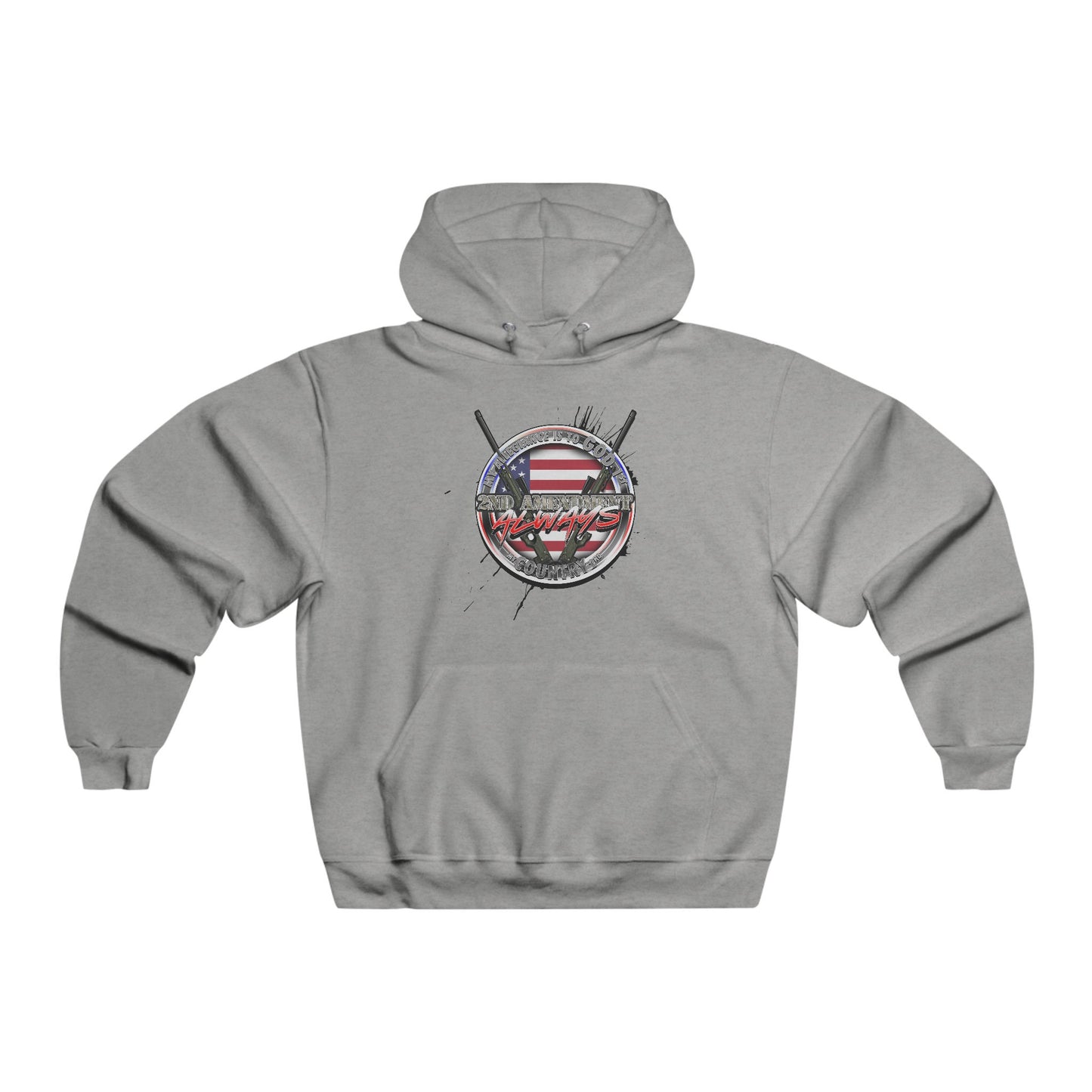 My allegiance is god 1st my country 2nd Hooded Sweatshirt