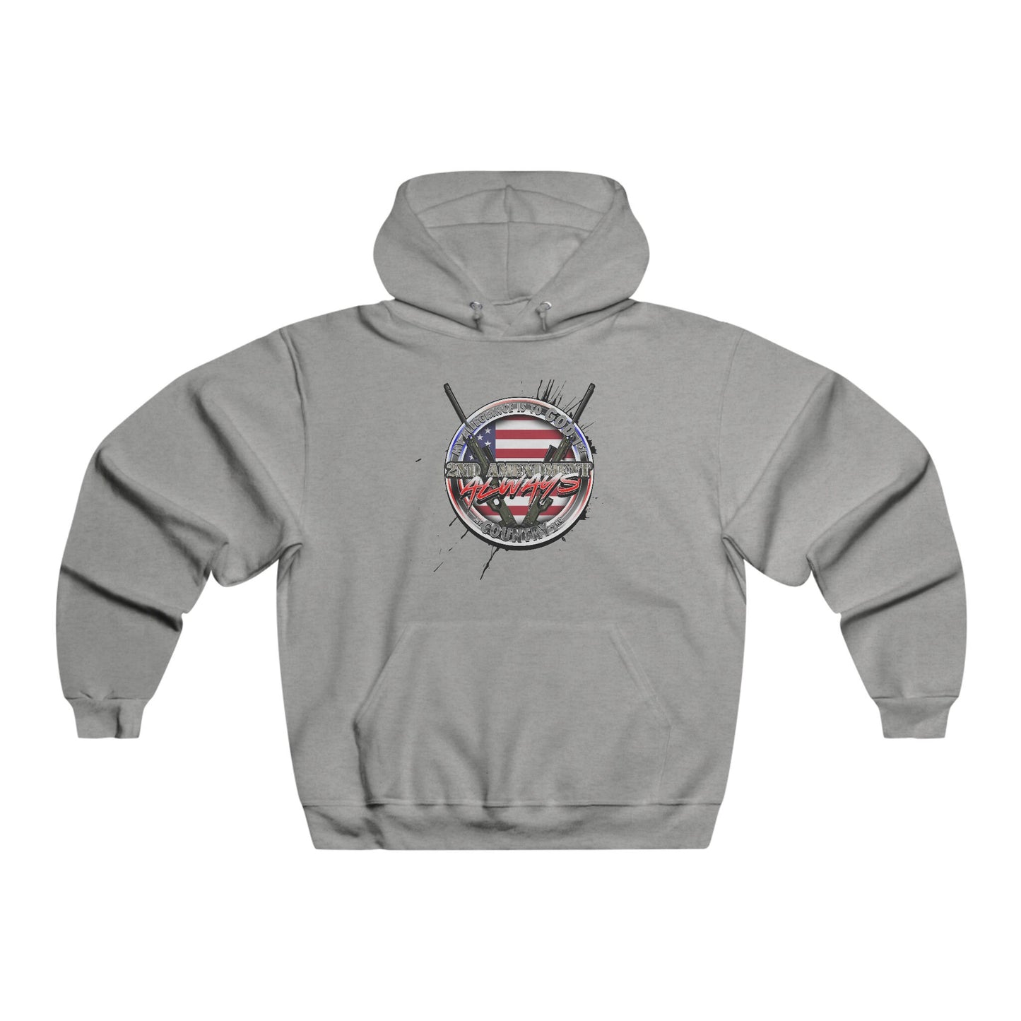 My allegiance is god 1st my country 2nd Hooded Sweatshirt