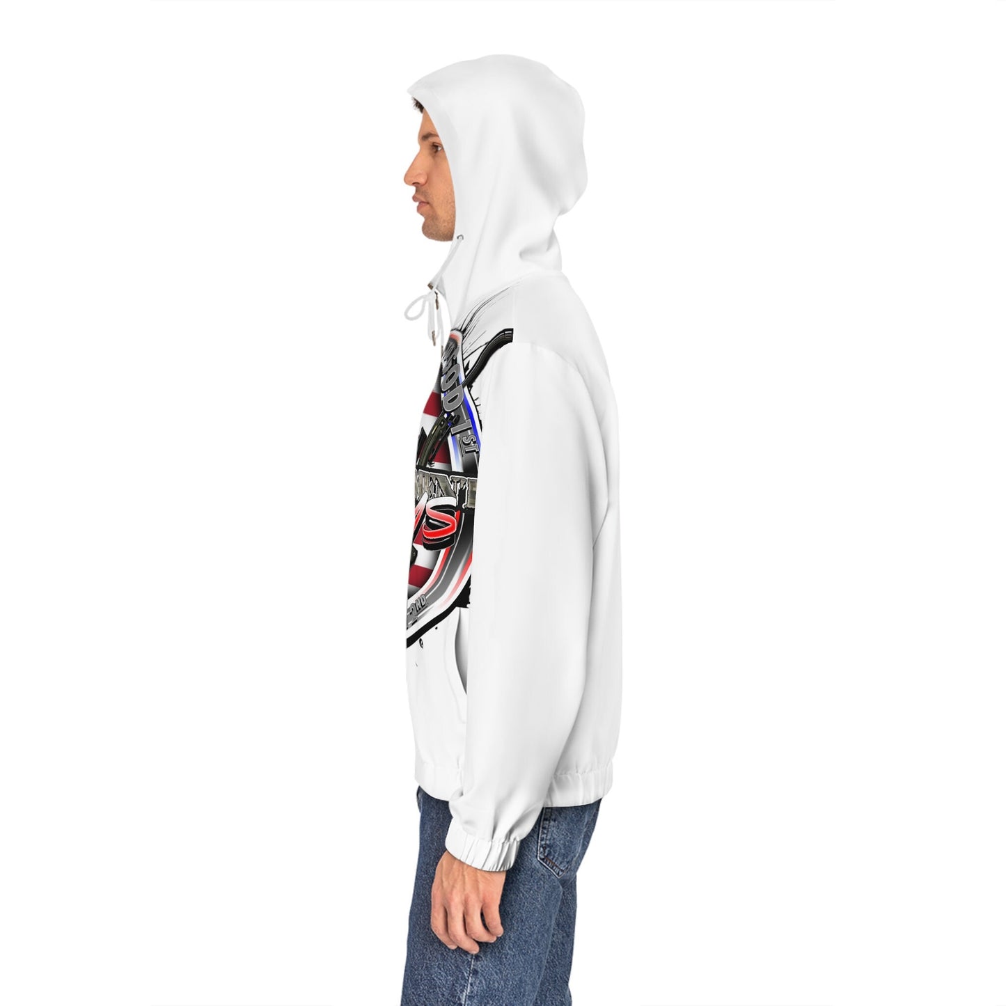 Men's Full-Zip Hoodie (AOP) my allegiance to god 1st my country 2nd