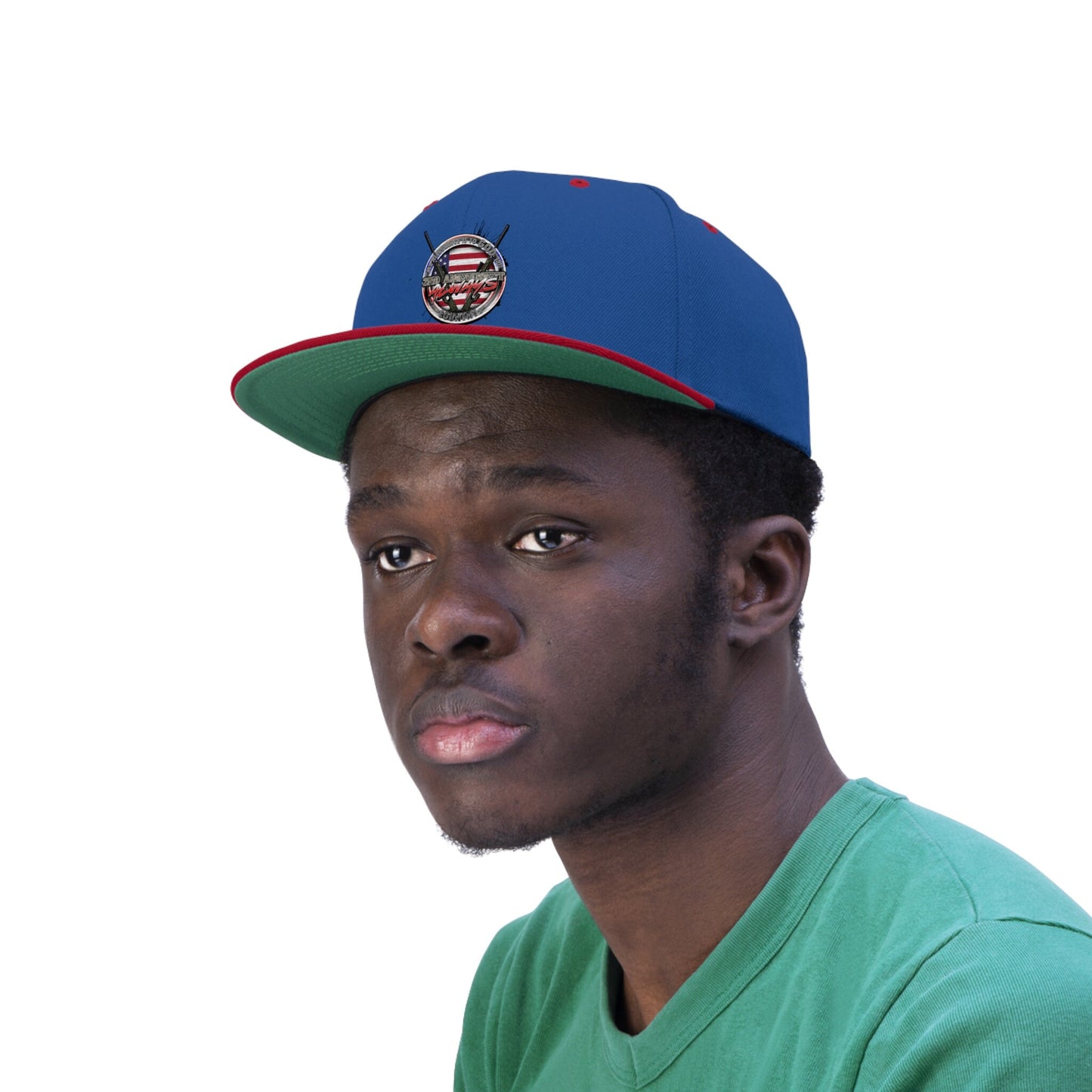 God 1st Country 2nd flat bill hats