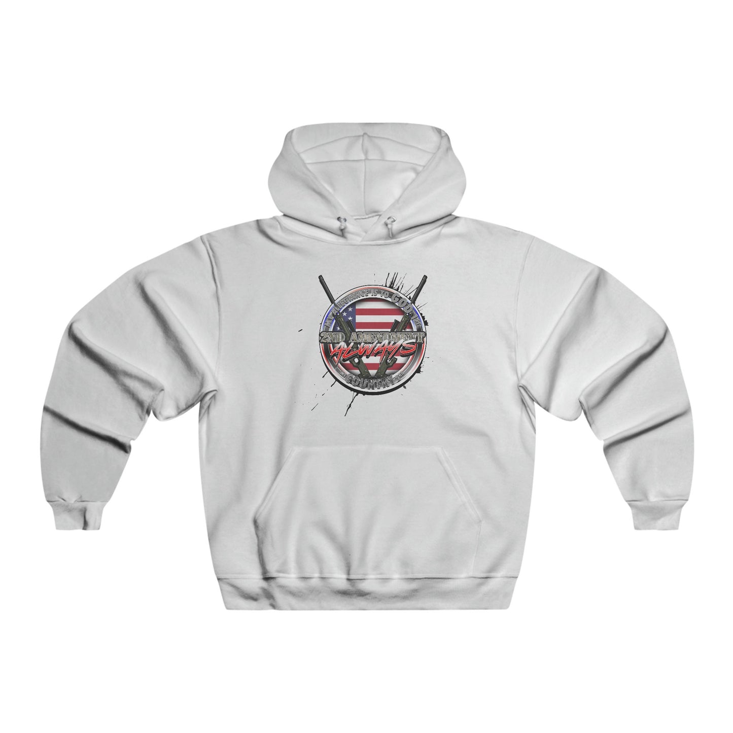 My allegiance is god 1st my country 2nd Hooded Sweatshirt