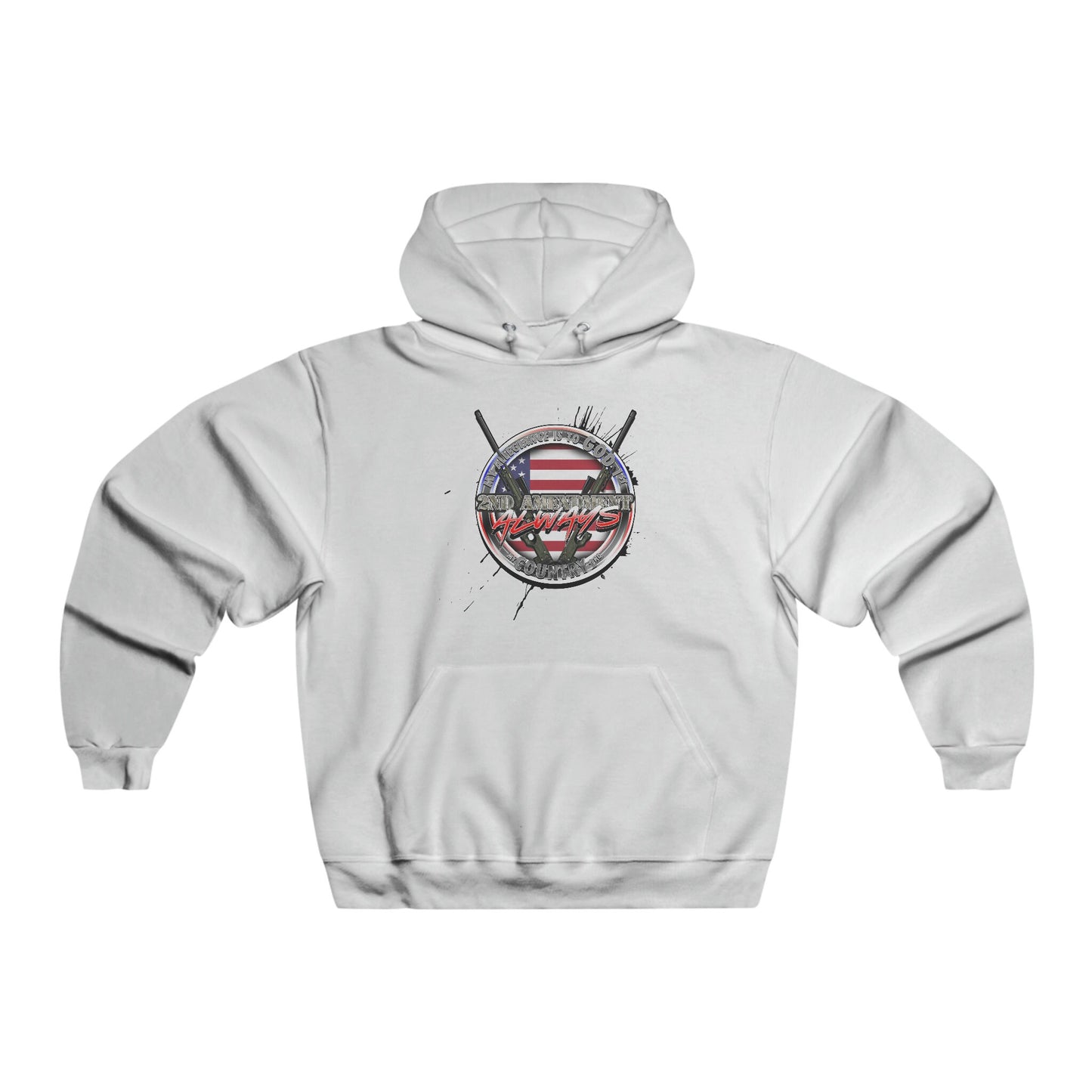 My allegiance is god 1st my country 2nd Hooded Sweatshirt