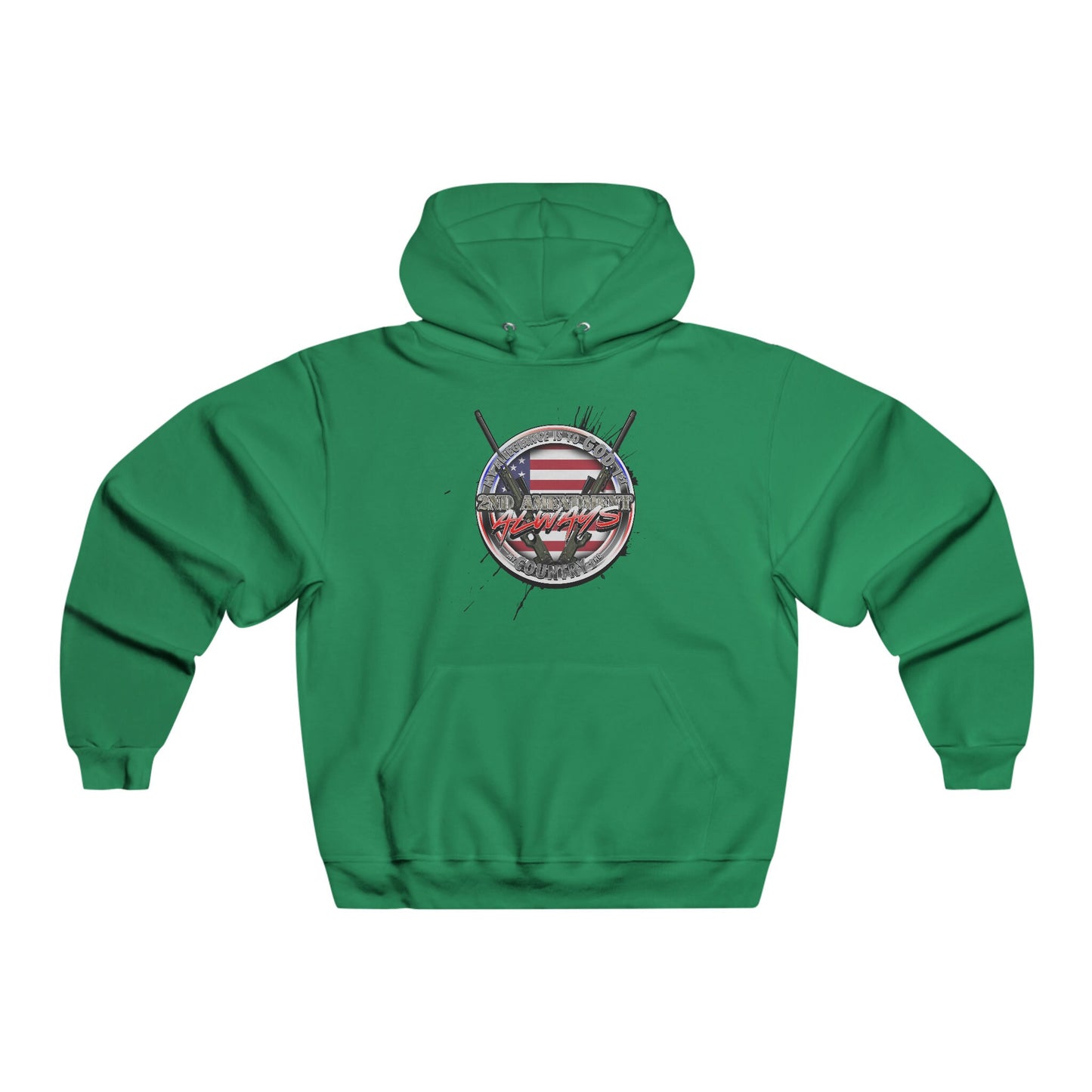 My allegiance is god 1st my country 2nd Hooded Sweatshirt