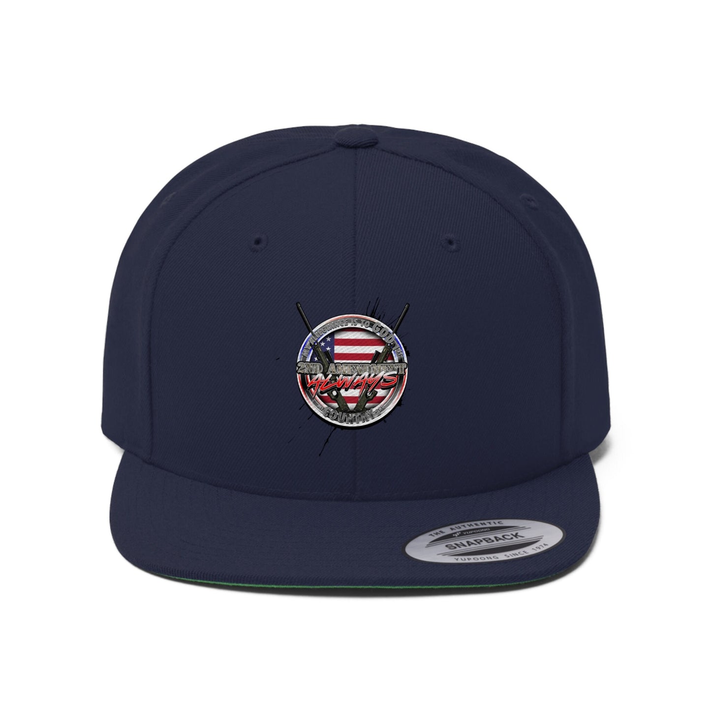 God 1st Country 2nd flat bill hats